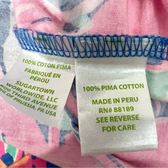 Lilly Pulitzer Florescent Sailboat Ali Out to Sea Pima Cotton Tunic Shirt Dress - Picture 10 of 12